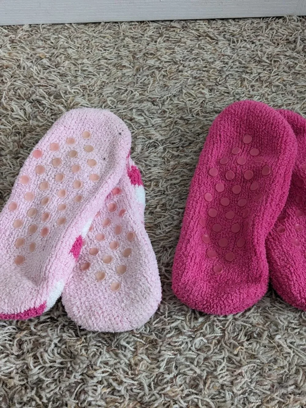 Set of 2 Non-Skid Slipper Socks - Ladybug OS